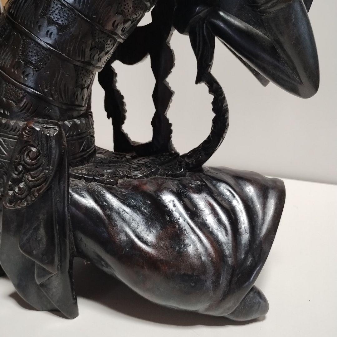 バリ島の伝統工芸　黒檀バリ人形