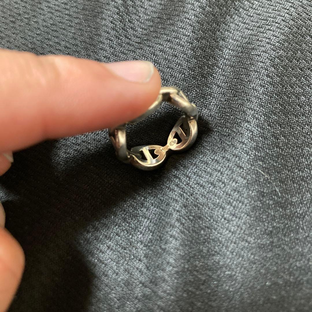 【人気モデル】エルメス　リング　シェーヌダンクル　アンシェネ48 シルバー