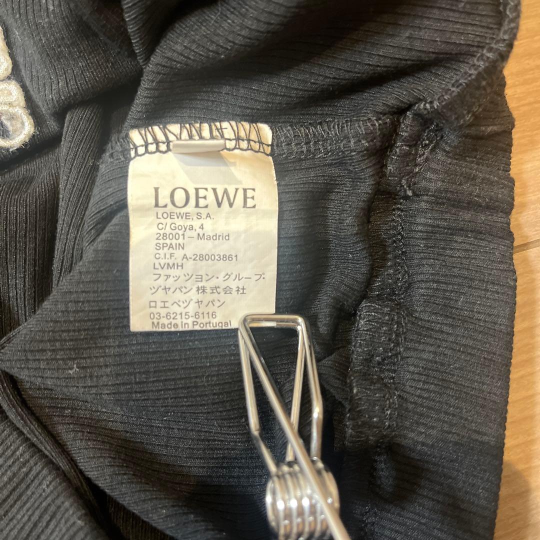 ロエベ　LOEWE タンクトップ　ハーフトップ　S ブラック