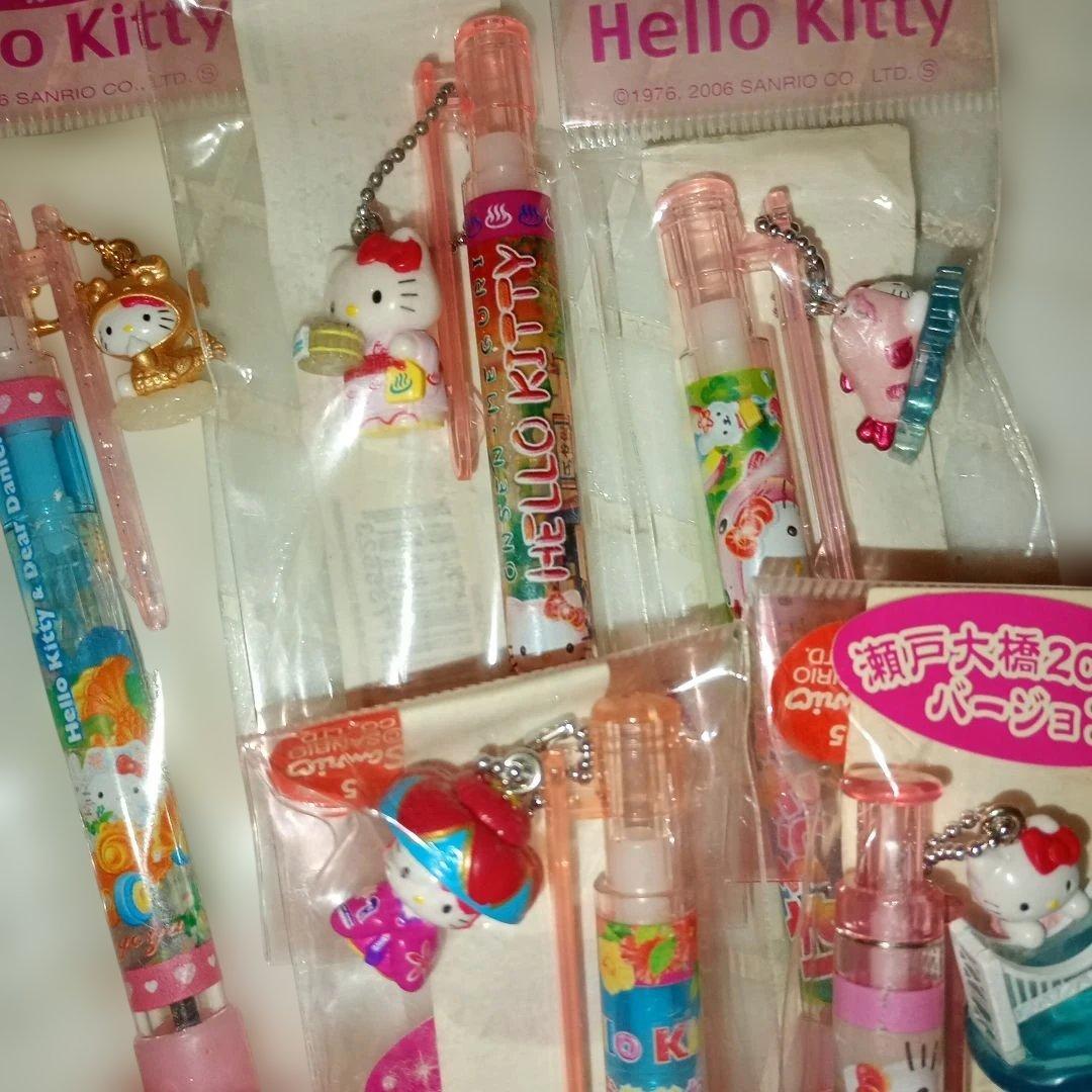 キティちゃん ご当地 ボールペン シャープペン ストラップ ピンバッチ 鈴