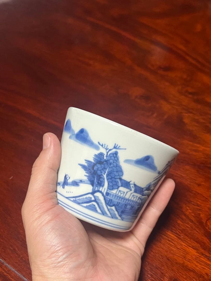 古伊万里　蕎麦猪口　鍋島　美品　そば猪口　大振　柿右衛門　後期鍋島　今右衛門