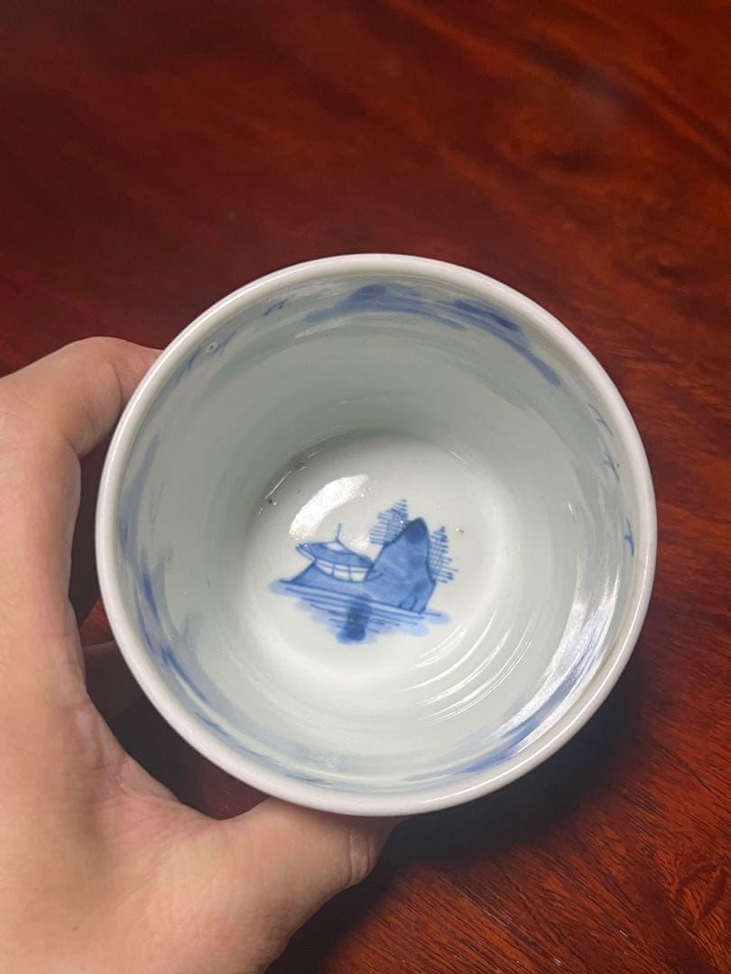 古伊万里　蕎麦猪口　鍋島　美品　そば猪口　大振　柿右衛門　後期鍋島　今右衛門