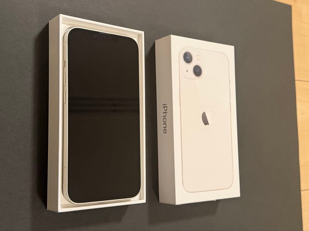 S*i様 【美品】iPhone13 スターライト 箱あり 128GB SIMロッ
