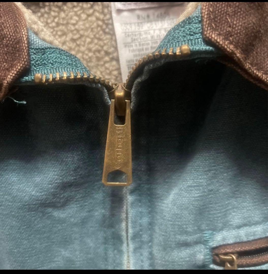 Carhartt デニムジャケット 青緑色