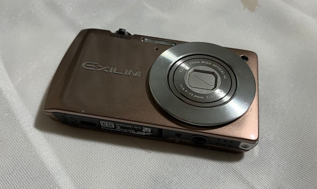 CASIO EXILIM コンパクトデジタルカメラ ブラウン