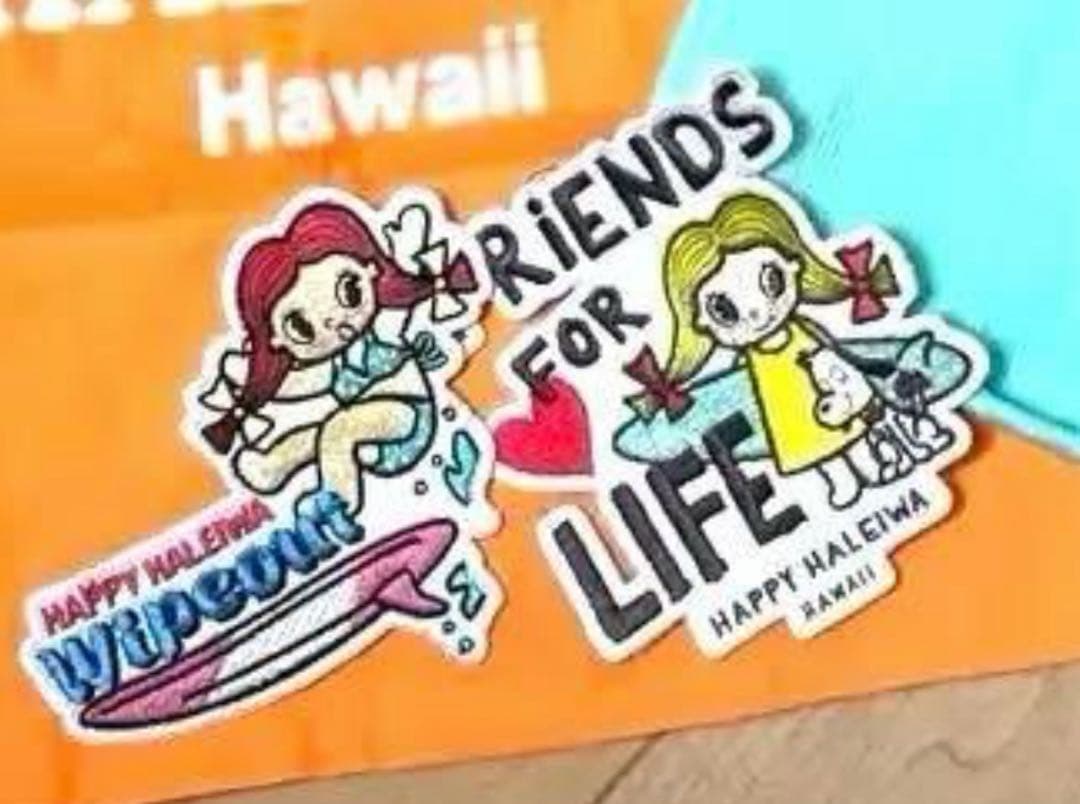 happy HALEIWA エコバッグ大、小、ハンドタオル、アイロンシールセット