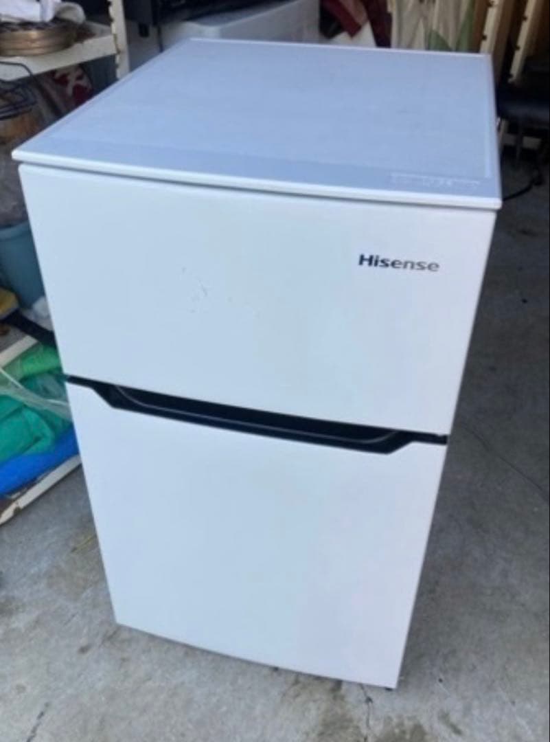 【送料無料】【3/3まで！】Hisense 2ドア冷蔵庫 ホワイト　93L