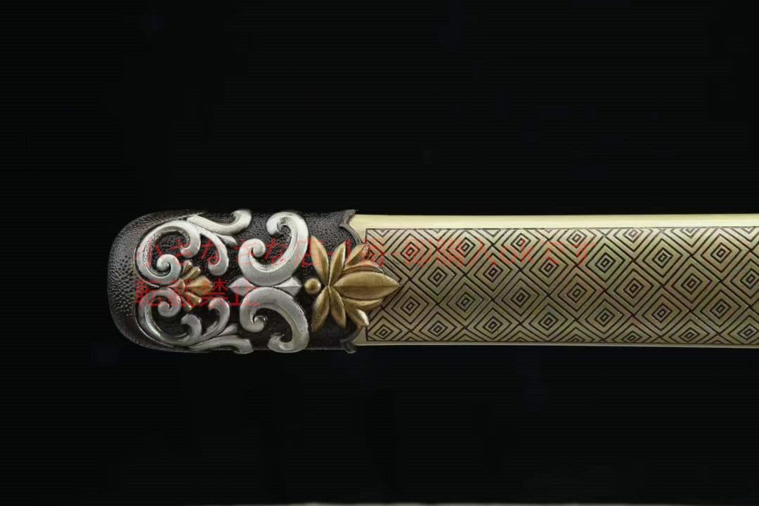 黄銅鞘―三色銅少帝剣 古兵器 武具　刀装具　日本刀　模造刀 居合刀 長尺