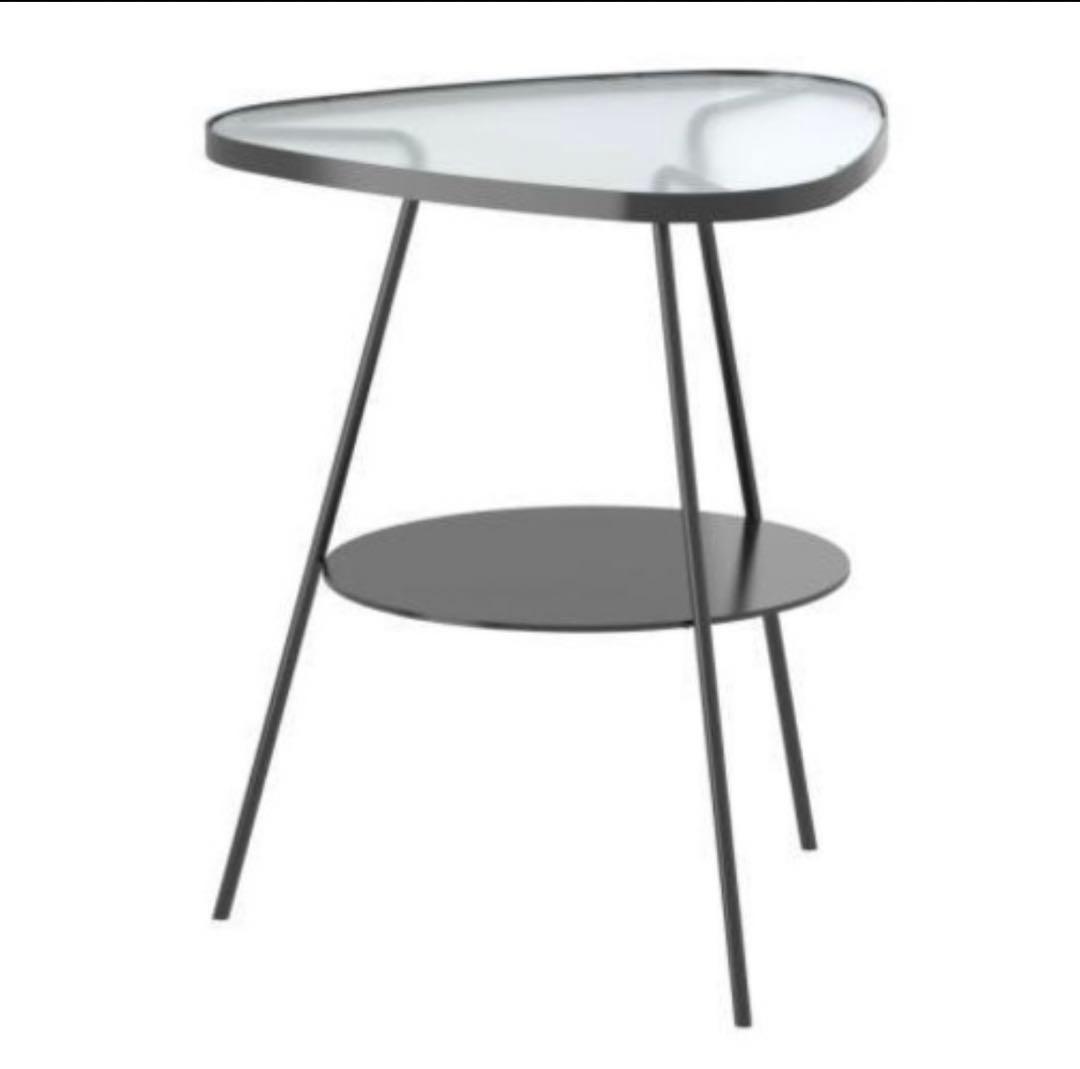 希少！ IKEA ULSBERG ウルズベリベッド サイドテーブル　黒　送料込