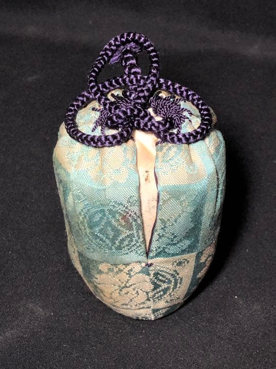 【茶道具】高取焼肩衝茶入 喜恵造 仕服付 茶入176