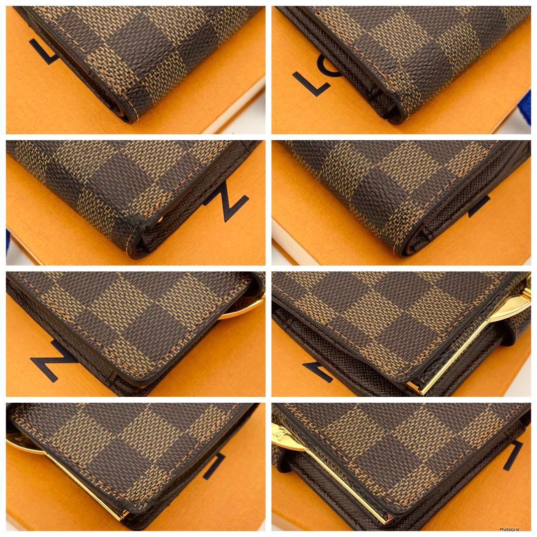 新型✨ルイヴィトン ダミエ ヴィエノワ がま口 折り財布