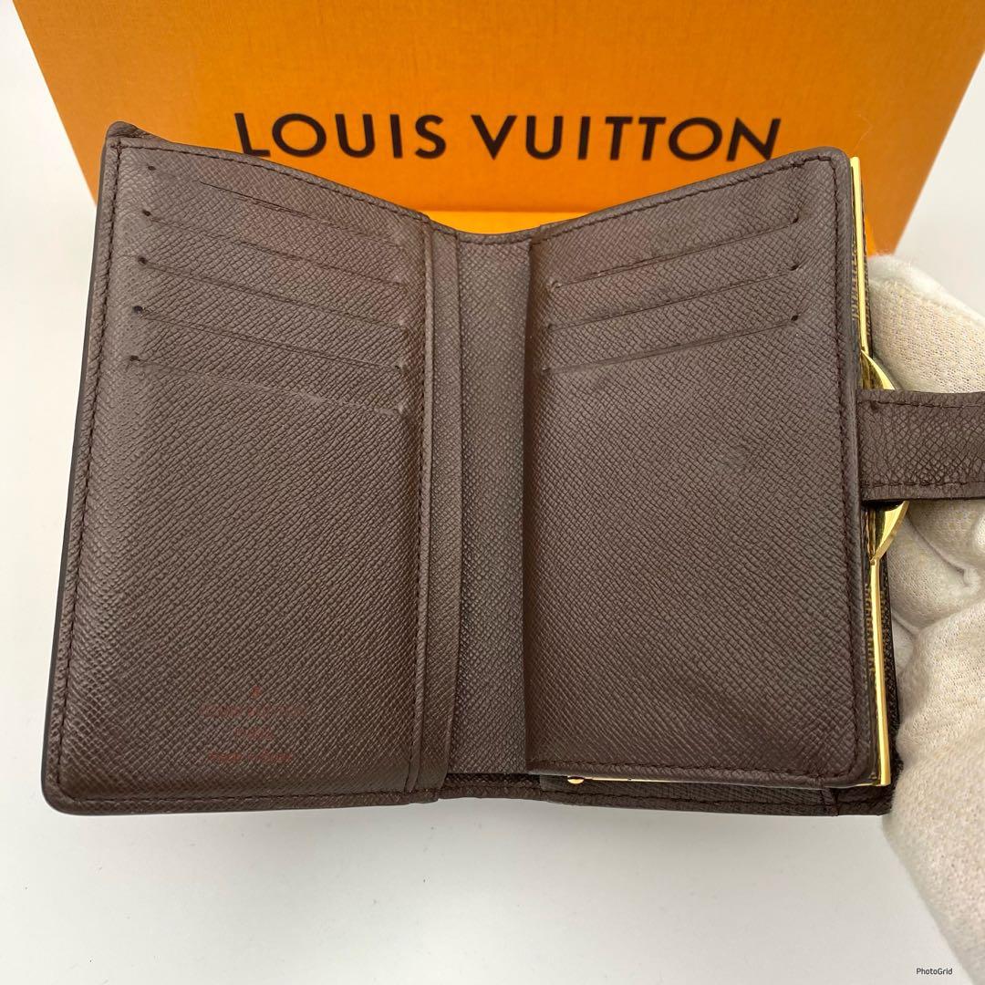 新型✨ルイヴィトン ダミエ ヴィエノワ がま口 折り財布