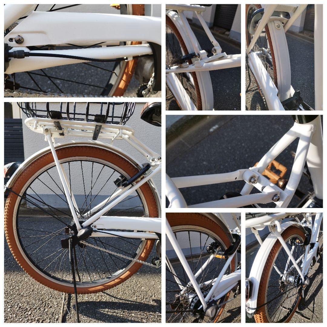 現行型バッテリー カラーコーデ ティモ S アクティブホワイト 26インチ