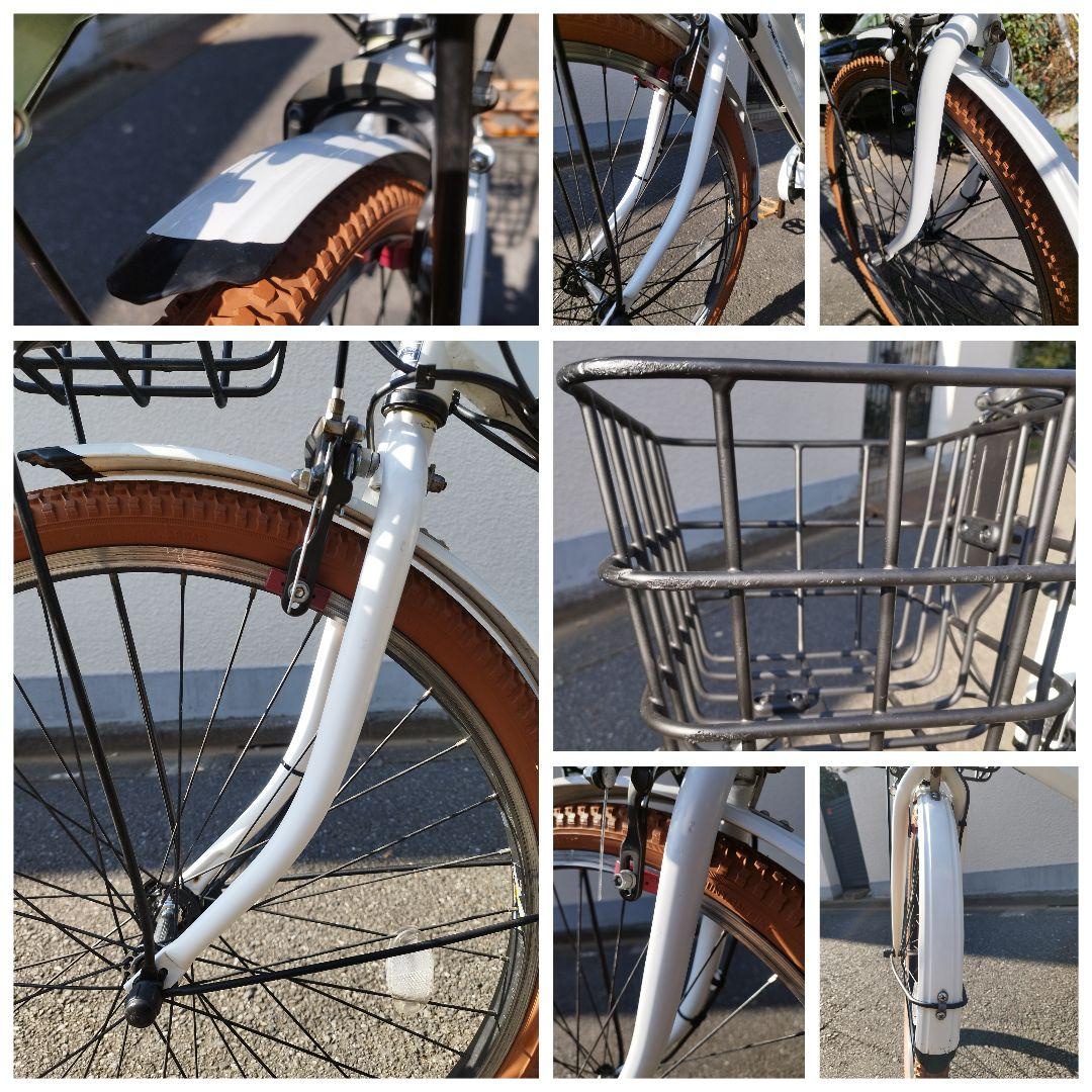 現行型バッテリー カラーコーデ ティモ S アクティブホワイト 26インチ