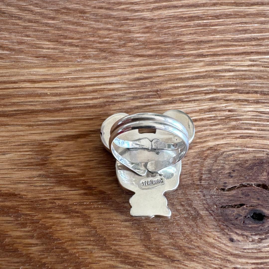 インディアンジュエリー ズニ族 ミッキー リング