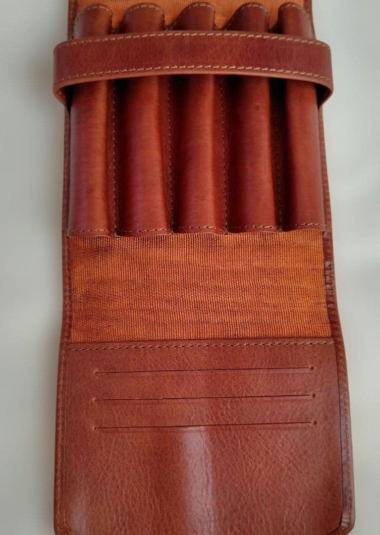 ガレンレザー　ペンケース　5本差し　レザーペンケース