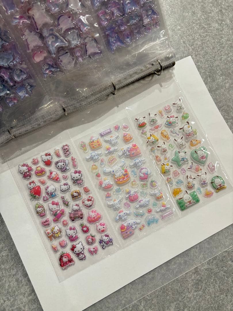 シール帳完成品　A4 ファイル 1冊 33シート　ボンドロ　24h発送　平成女児