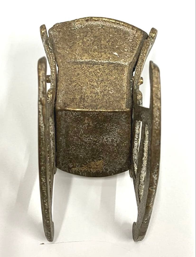 ［O82］ヴィンテージ 真鍮ロッキングチェア ミニチュア ドラゴン模様