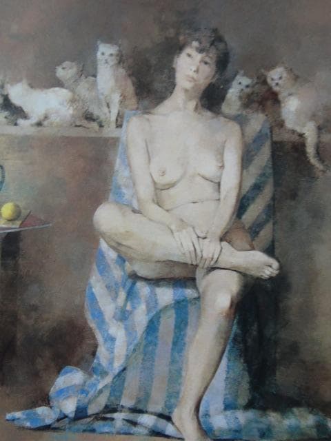 大歳克衛、【アンニュイ】、希少な画集より、状態良好、新品高級額装付