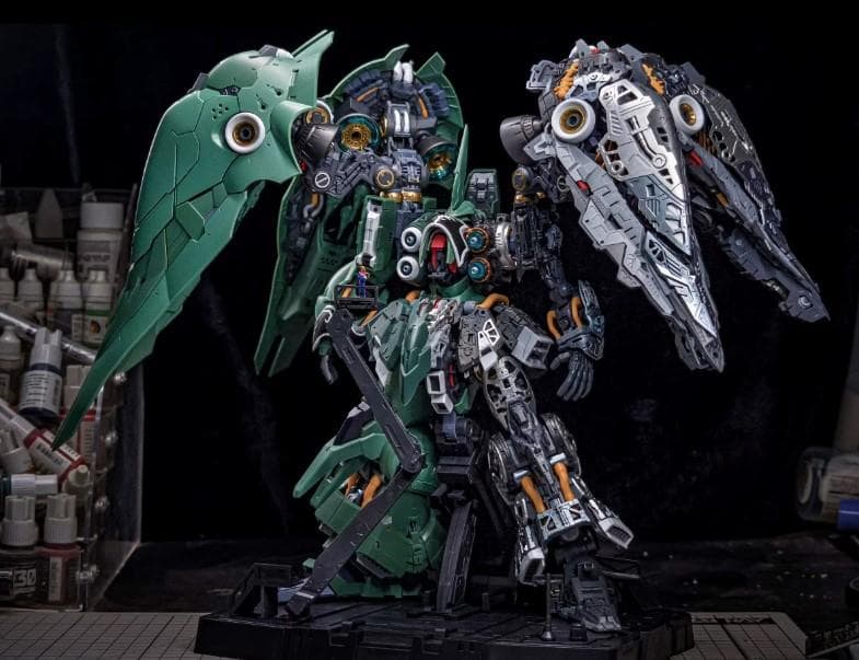 海外版 MGEX クシャトリア オシリス・エリアル アクシズ社 電飾パーツ付属有