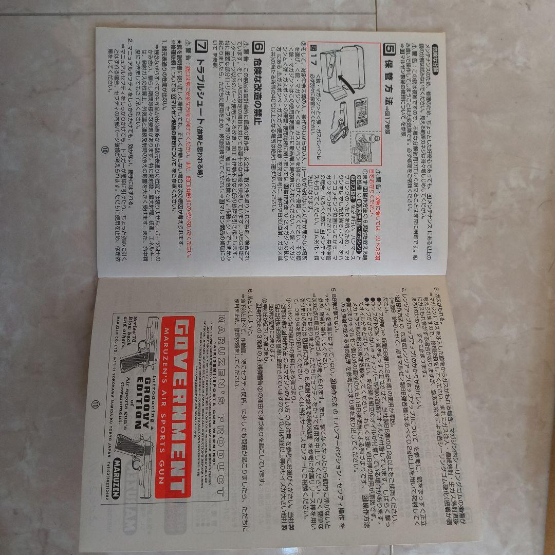 マルゼン ガバメント ブローバック