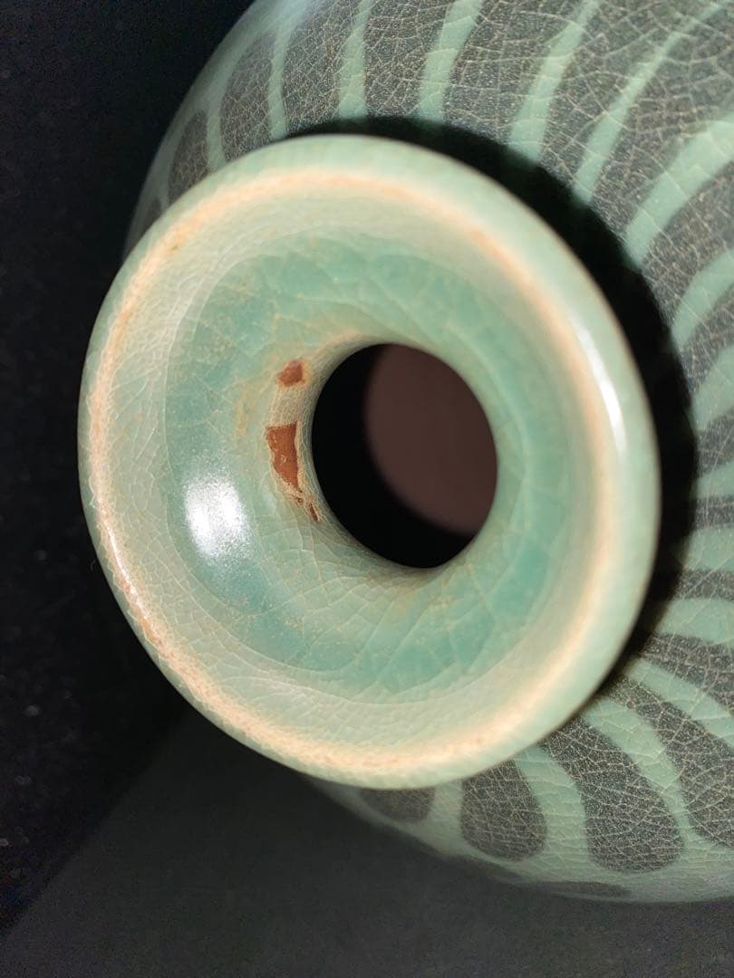 鉄絵 絵高麗　高麗青磁 花草紋 梅瓶　朝鮮 高麗 李朝 花瓶 骨董品 時代品