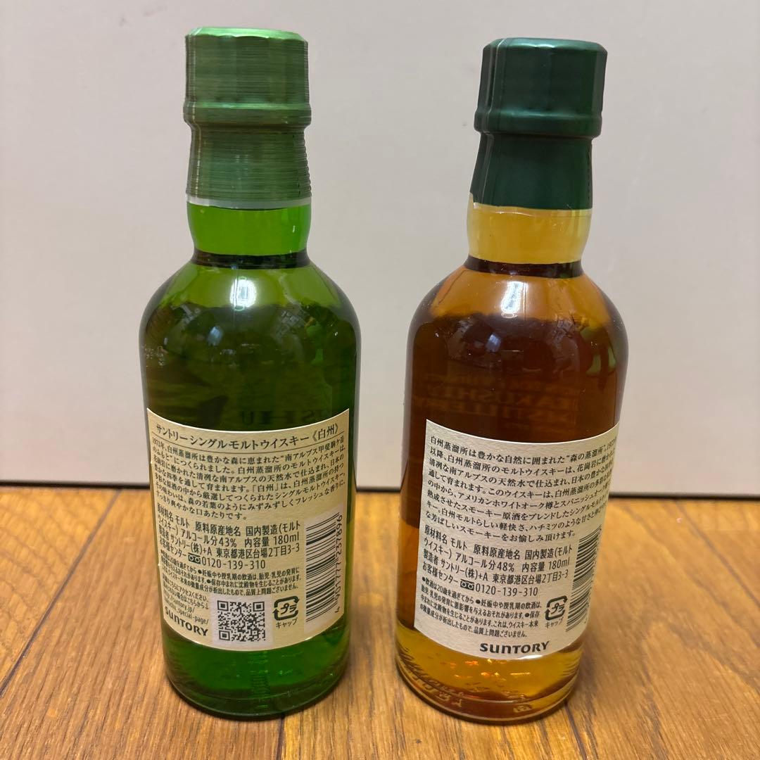 SUNTORY 白州飲み比べミニボトル2種