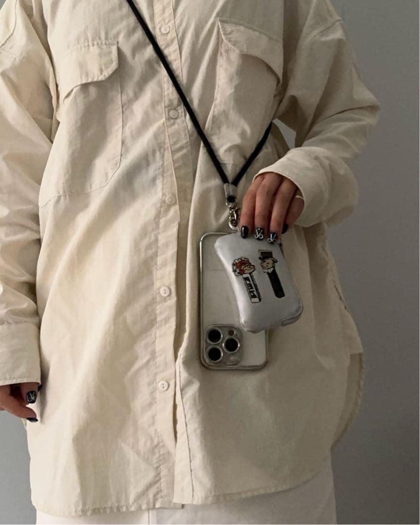 【PEZ(ペッツ) ×ear】WEB限定/牛革/カードケース/スマホショルダー