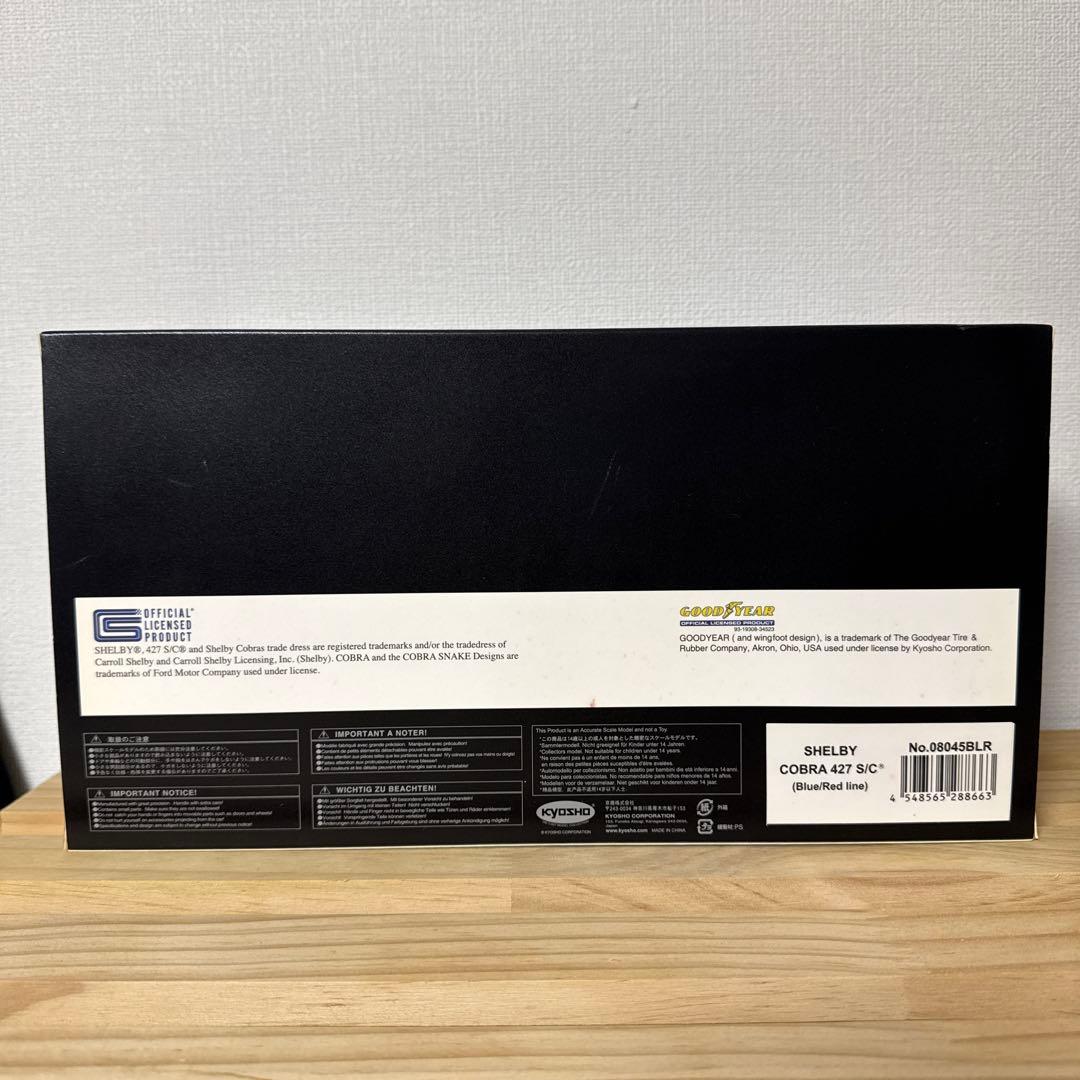 京商 1/18 シェルビー コブラ 427 S/C レッドライン
