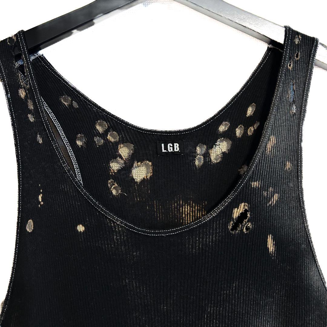 old L.G.B. ノースリーブカットソー ダメージ加工 名作 アーカイブ
