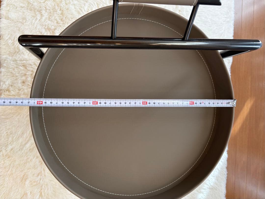 海外輸入　3段ワゴン　キャスター付き　収納ラック　グレー/ブラウン/ブラック