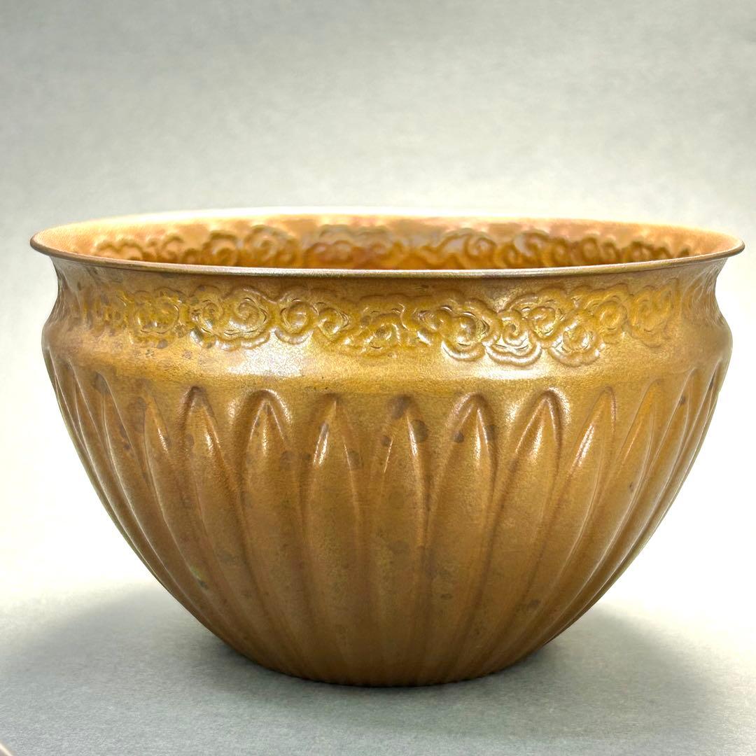 建水　『中川浄益　而妙斎書付』　モール　菊彫建水　お茶道具　書付箱　共箱　工芸品