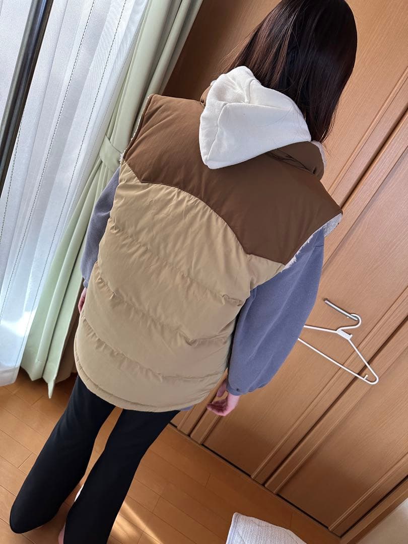 Patagonia リバーシブルベスト ベージュ/ブラウン