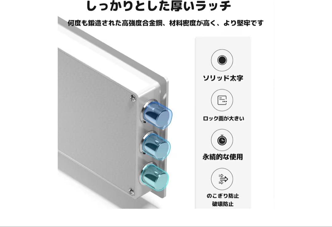 PNJKGY パスワードロック式金庫 ホワイト 350mm