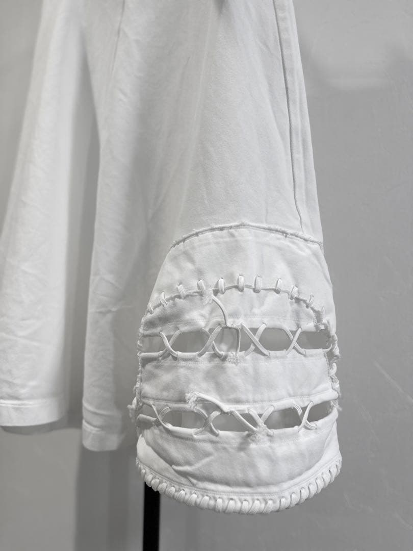 2005SS コムデギャルソン　スカート ホワイト　ポリエステル　Mサイズ