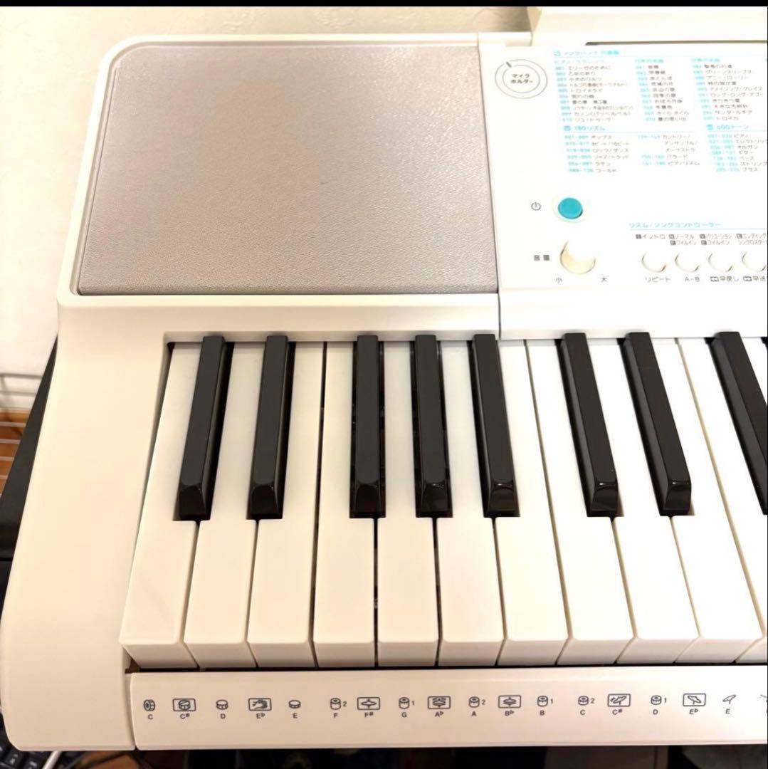 【美品】カシオ CASIO 光ナビゲーション キーボード LK-516 付属品