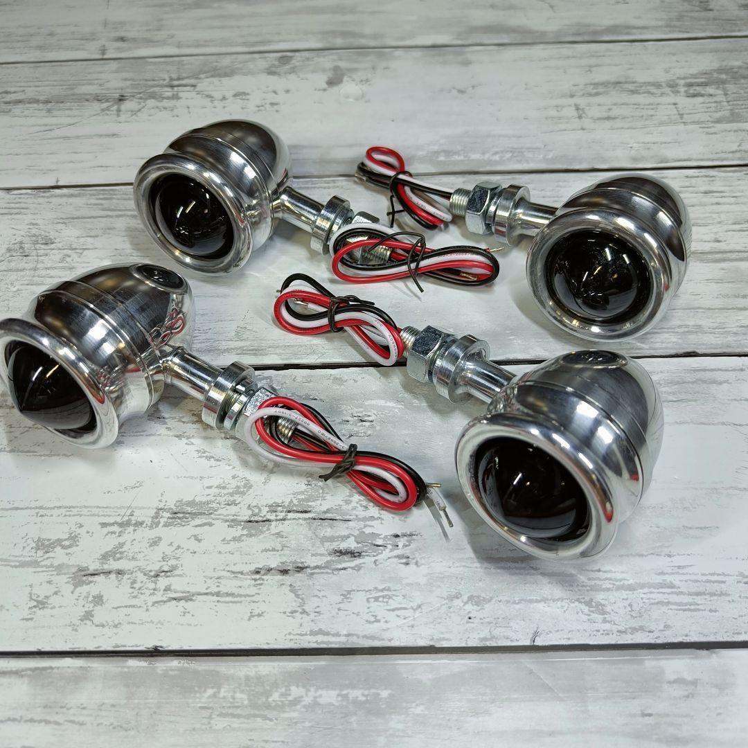 送料無料！アルミ製ビンテージウインカー　ビンテージ　レトロ 管番052112