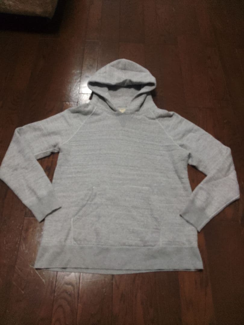 BARNS パーカー　L　吊り編み　グレー　前V