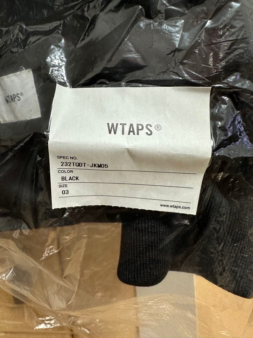 美品　WTAPS ダブルタップス TEAM JACKET ブラック