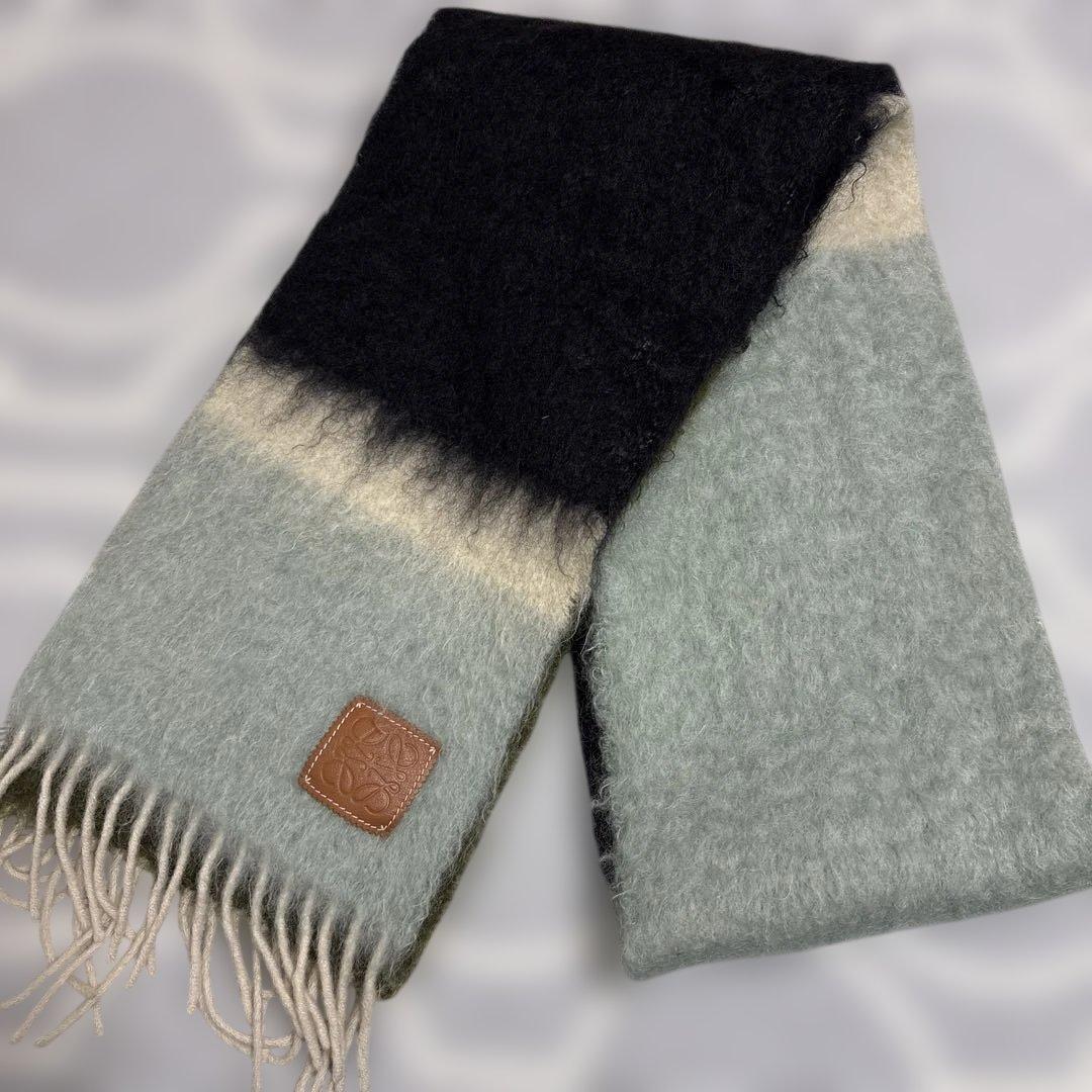 ロエベ　マフラー　モヘア・ウールブレンド