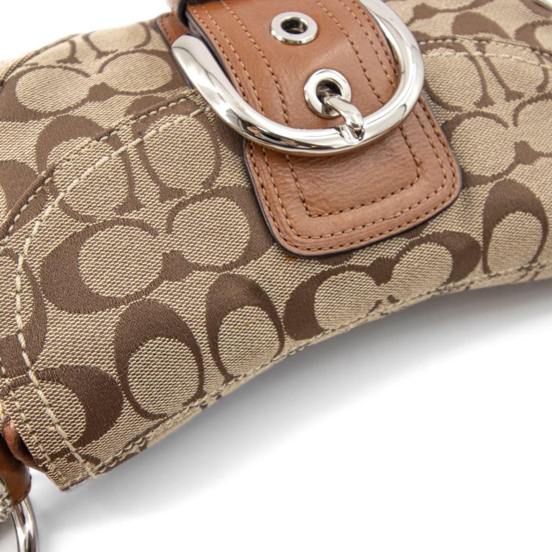 A027【COACH／コーチ】ソーホー　ハンドバッグ　ワンショルダー　シグネチャ