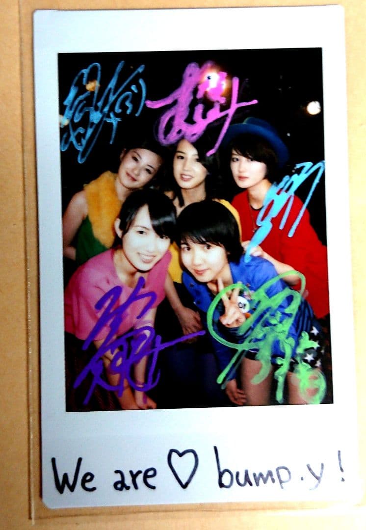 非売品！ bump.y　5人の直筆サイン入りチェキ
