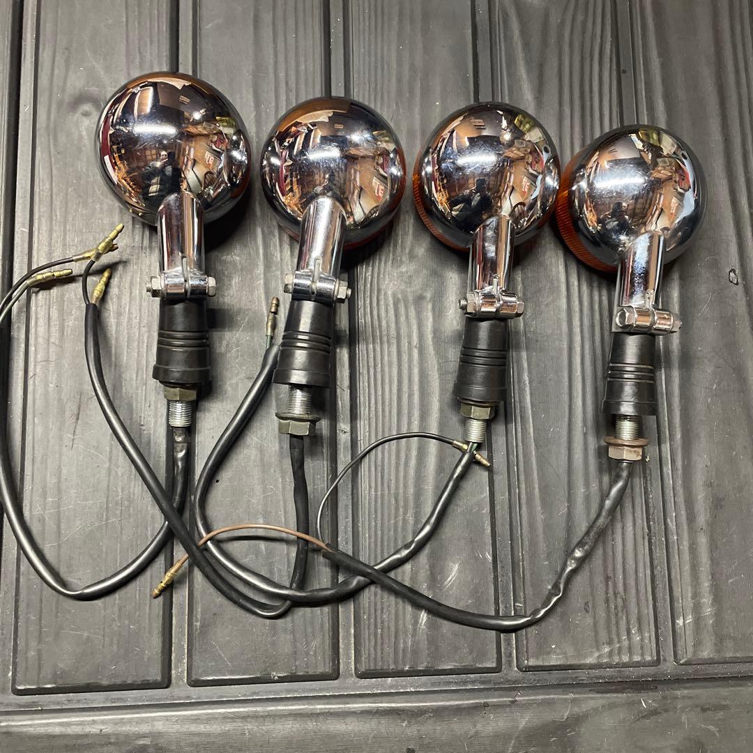 SR400/500用・ノーマル・ウインカー前後セット中古品