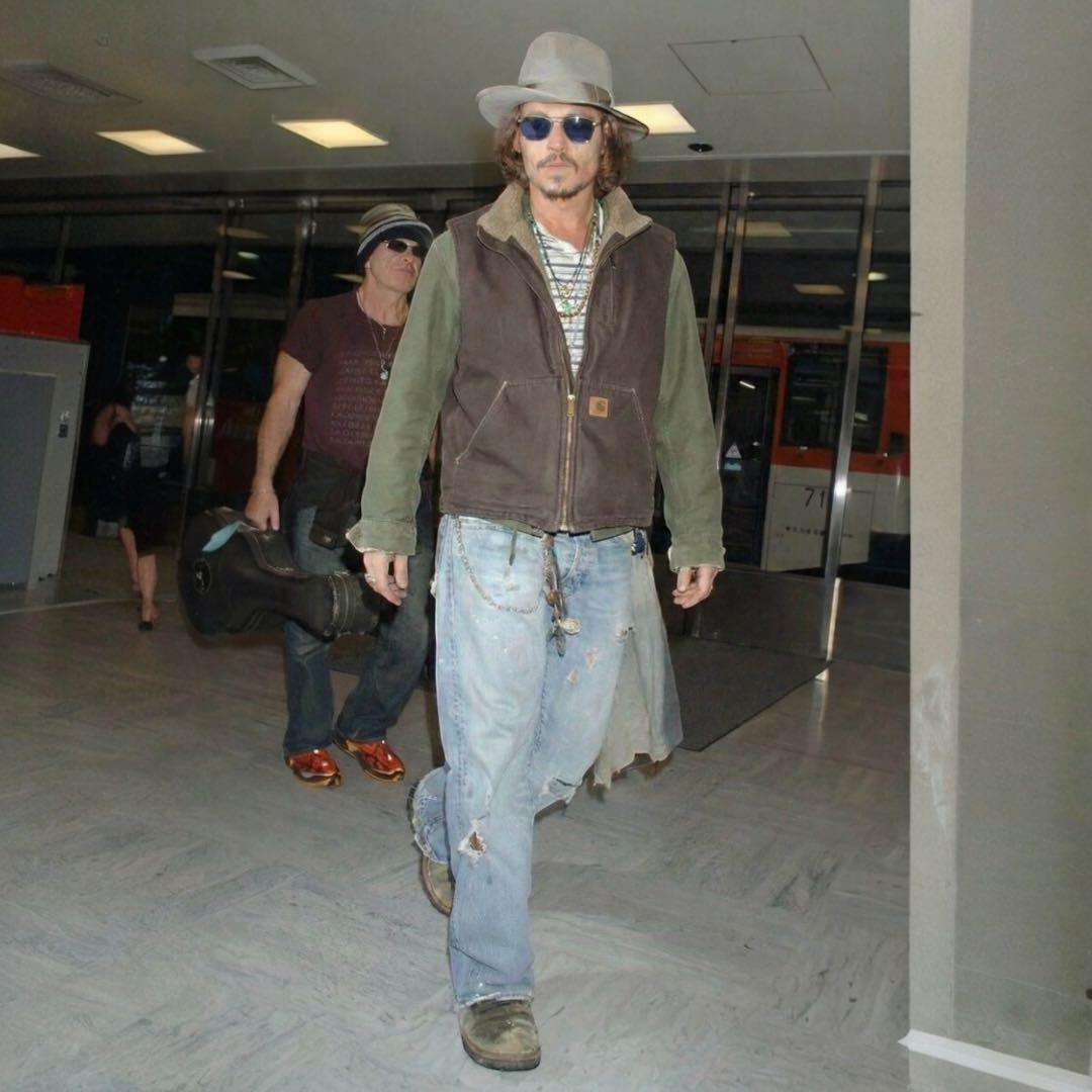 Carhartt カーハート ダックベスト 裏ボア Lサイズブラウン　DKB