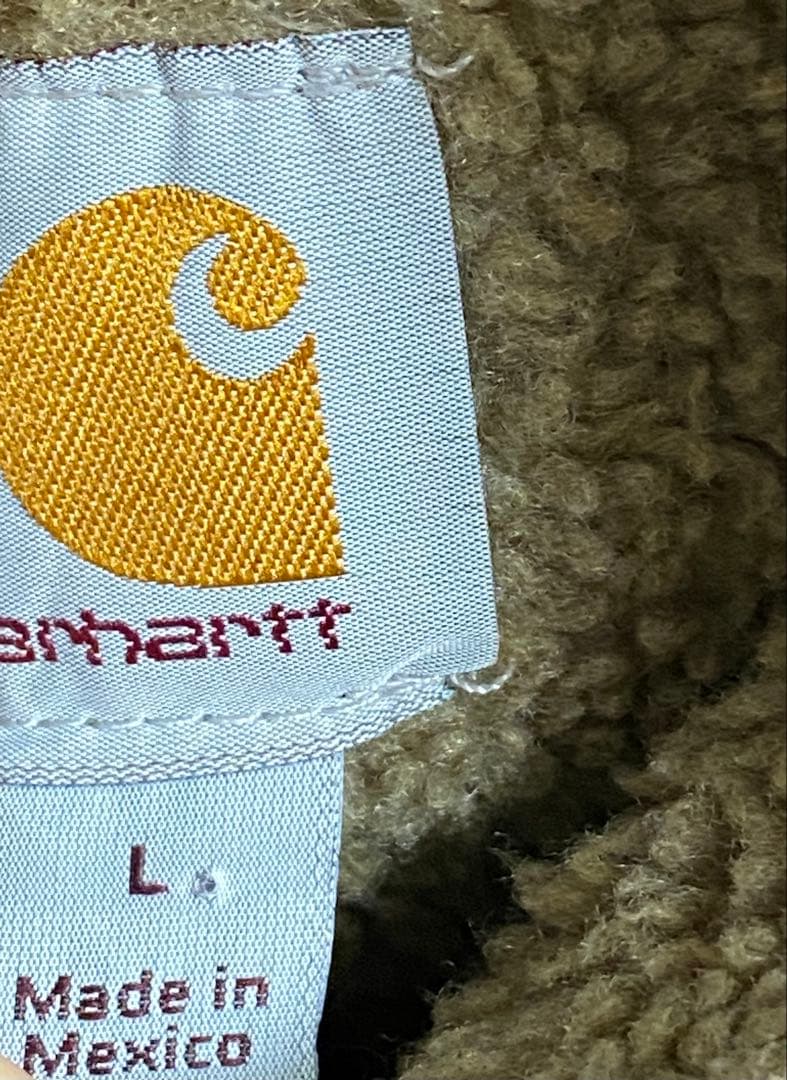 Carhartt カーハート ダックベスト 裏ボア Lサイズブラウン　DKB