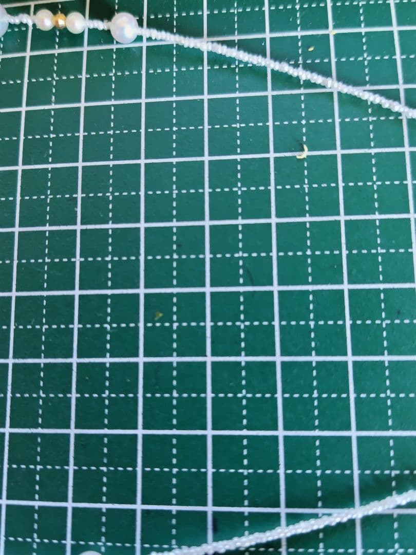 アコヤ真珠、あこや真珠ベビーパール、あこや砂芥子パールの、オメガ風ネックレス