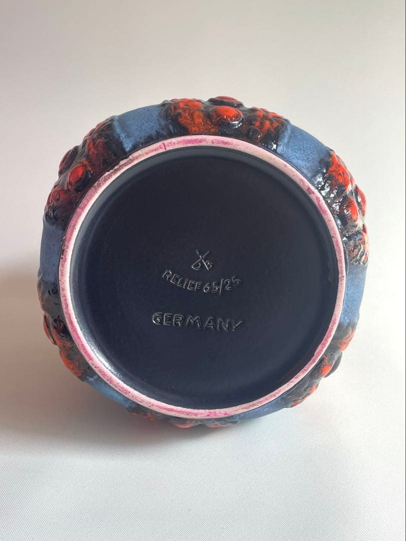 ヴィンテージ 西ドイツ Fat lava d&b フラワーベース 花器 花瓶