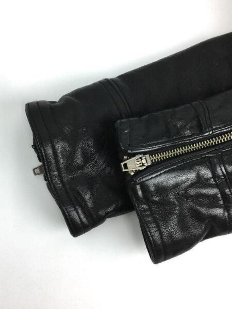 JACKROSE VINTAGE 90s 羊革 短丈ブラックレザージャケット