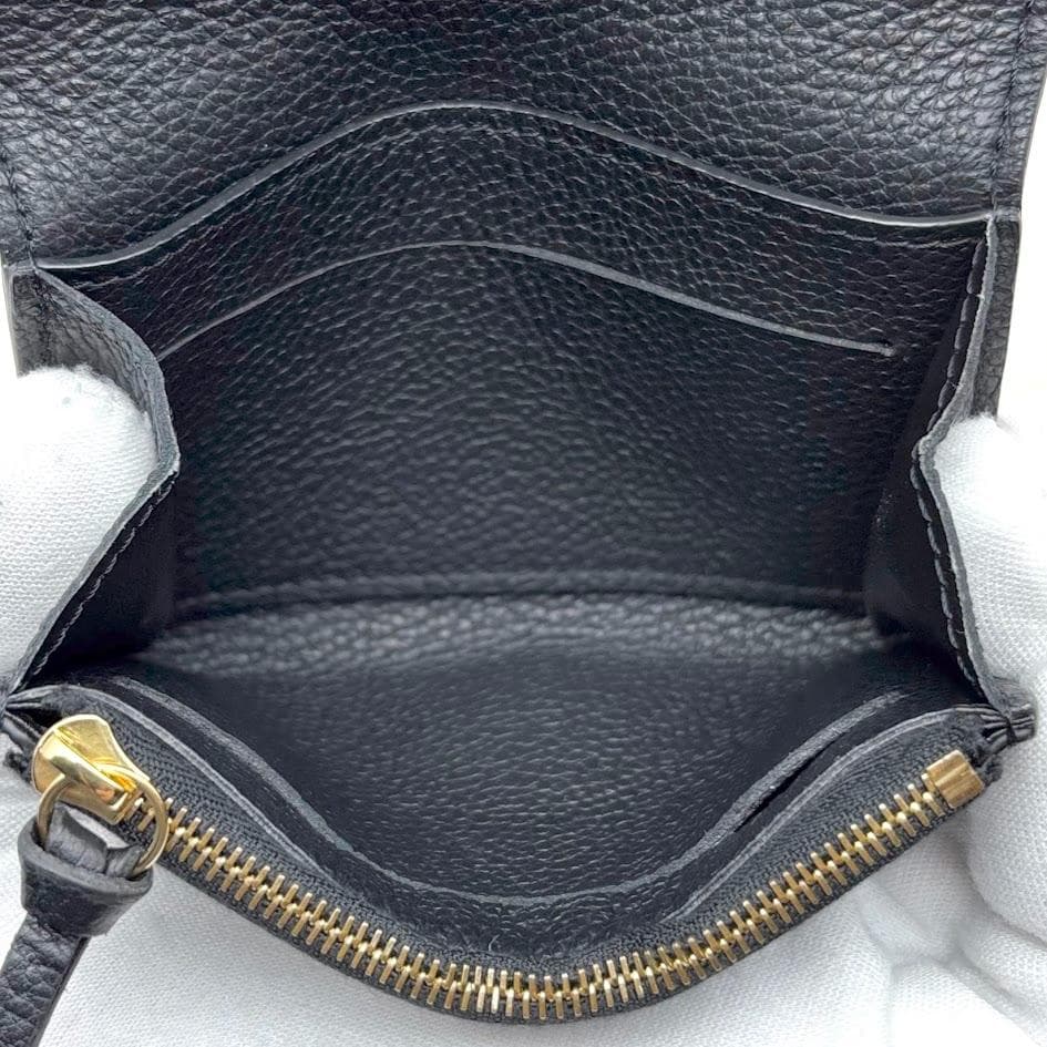 【超極美品・箱袋付き】ルイヴィトン　アンプラント　ポルトモネロザリ　ブラック