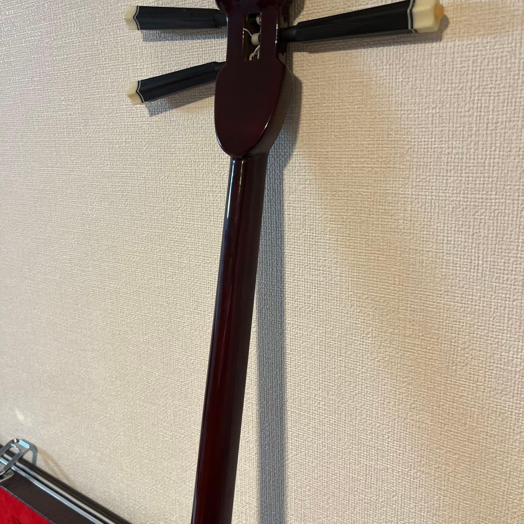 三線　沖縄三線　ほぼ未使用品　本革